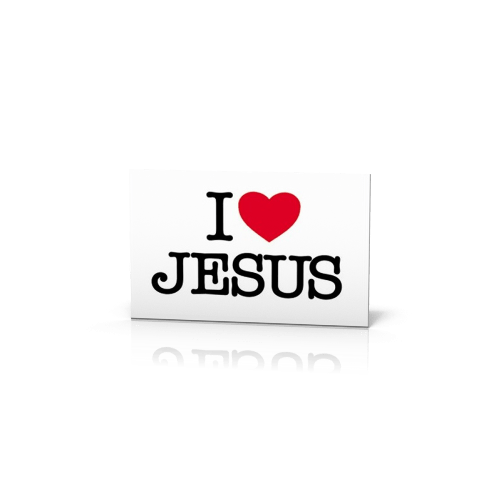 Autocollant "I love Jésus"