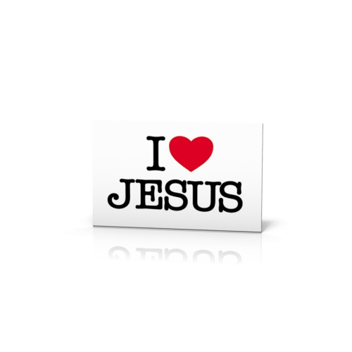 Autocollant "I love Jésus"