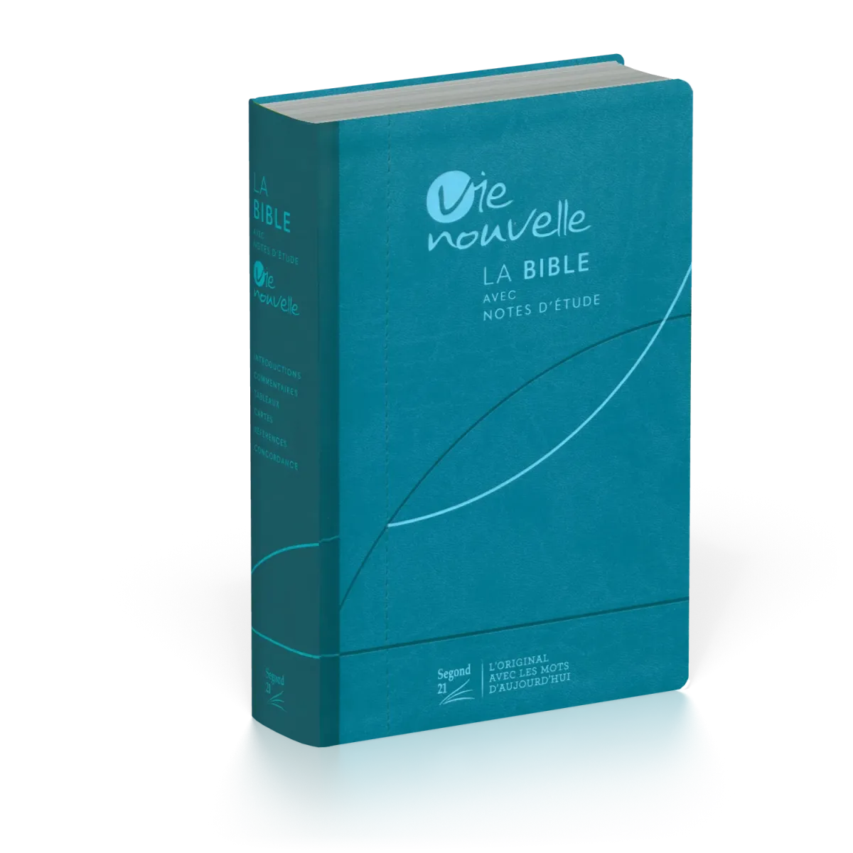 Bible d'étude Vie nouvelle, Segond 21 - couverture souple Vivella bleue