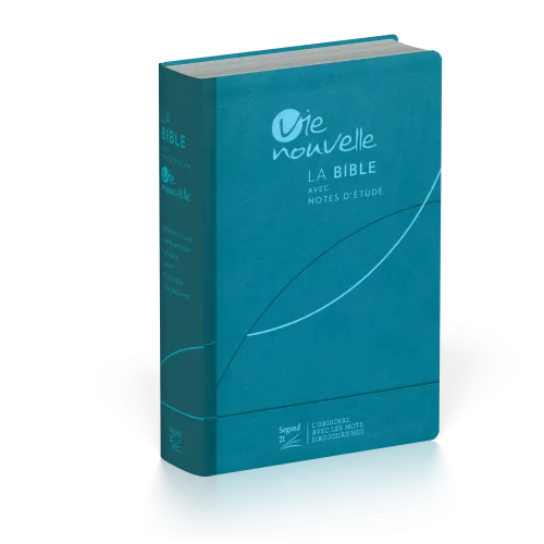 Studienbibel Vie nouvelle, Segond 21, französisch - Softcover Vivella blau