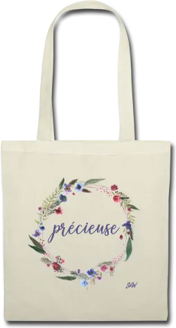 Tote bag «Précieuse» - couleur écru