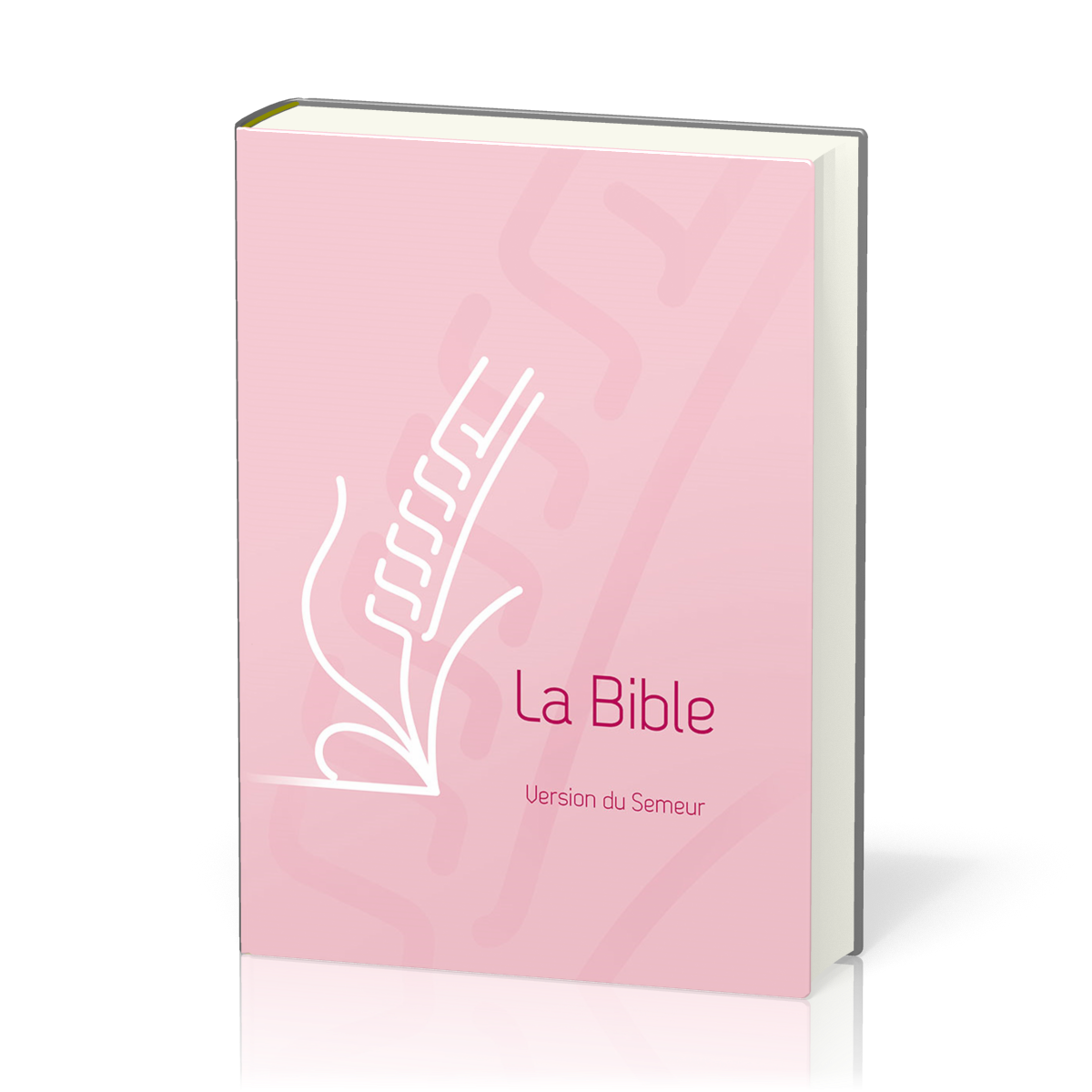 Bible Semeur 2015, couverture rigide rose illustrée, tranche blanche