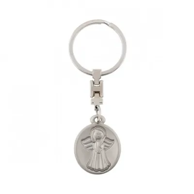 Porte-clé médaille "Ange gardien"