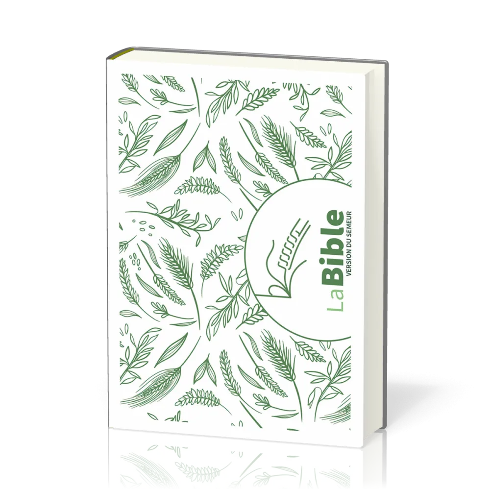 Bible Semeur 2015, couverture textile rigide, épis de blé, tranche blanche