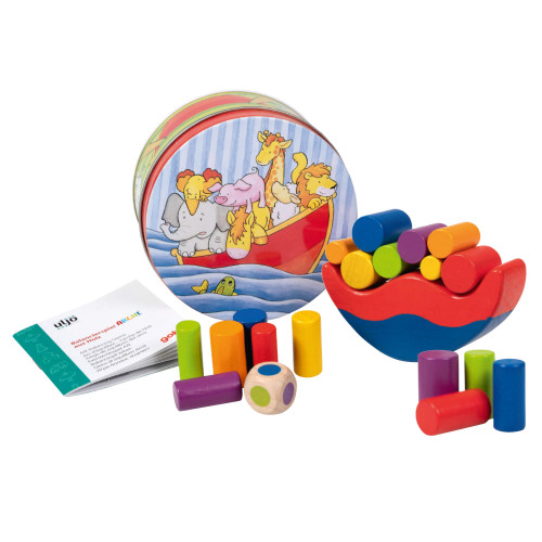 Arche Noah - Balancier-Spiel (Holz) - in Metalldose
