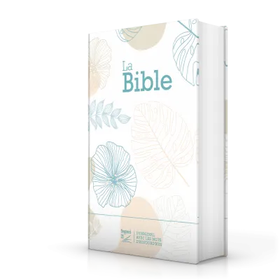 Bibel Segond 21, französisch (Premium Style) - gestepptes Hardcover aus Canvas mit Blättermuster