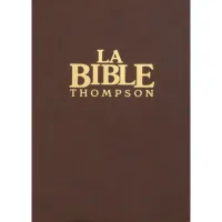 Bible Thompson Colombe de luxe, marron - couverture souple, tranche or