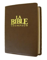 Bible Thompson Colombe de luxe, marron - couverture souple, tranche or