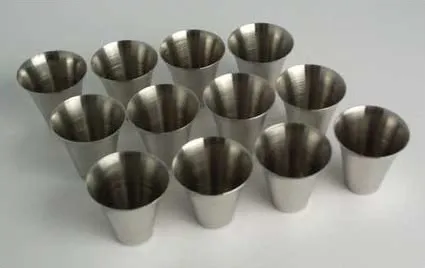 Gobelets en inox x 12 - [article de sainte cène]