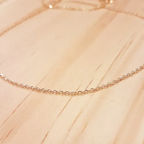 Chaîne Gourmette plaqué or (3µ) - 45 cm