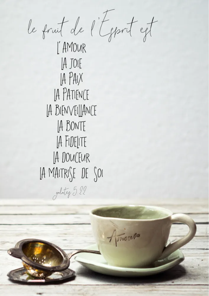 Poster "Fruit de l'Esprit" - Galates 5.22