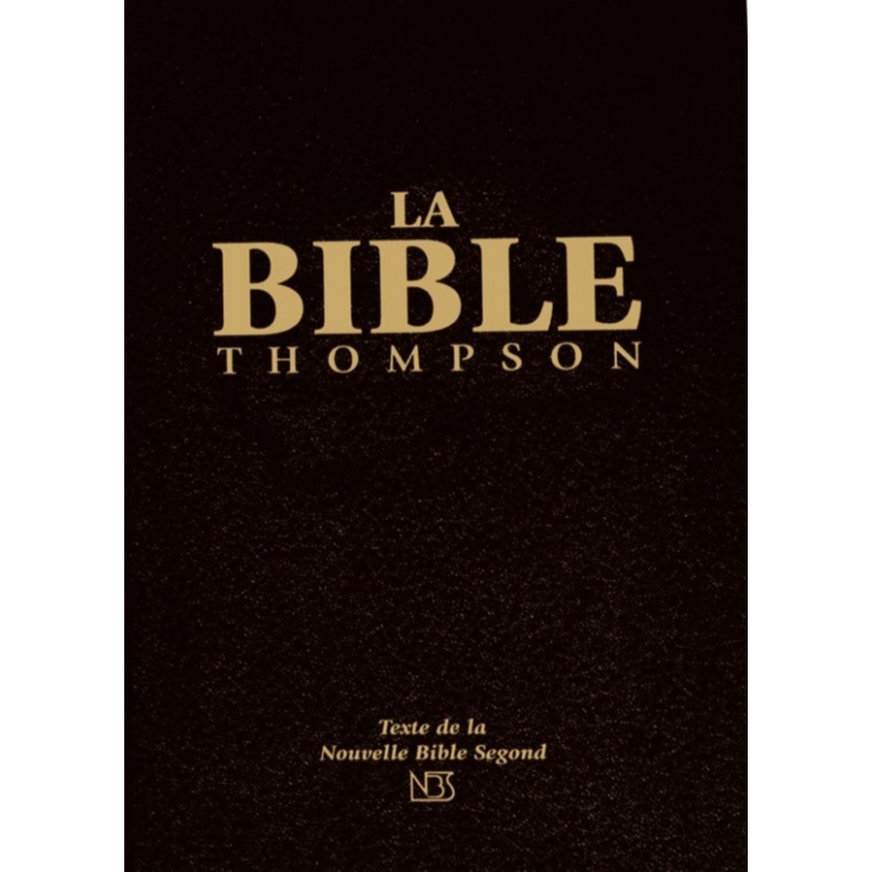 Bible d'étude Thompson NBS, noire - couverture rigide, skyvertex