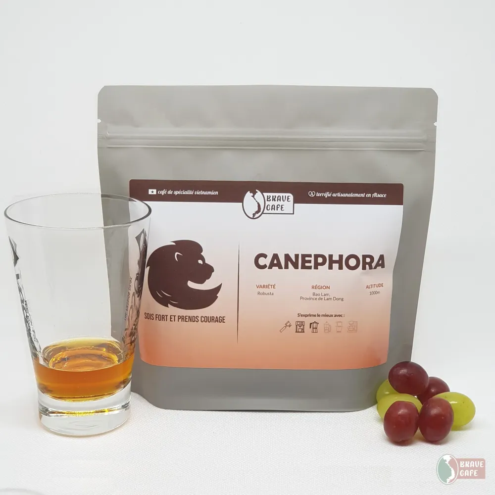 Café moulu robusta - Whiney Honey - Sachet de 250 gr