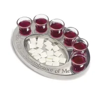 Set portable de communion LEGACY - Ensemble de voyage de Sainte Cène pour 6 personnes
