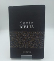 Espagnol, Bible Reina Valera 2020, flexible marron avec motifs feuillage