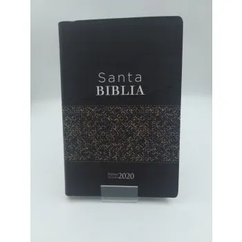 Espagnol, Bible Reina Valera 2020, flexible marron avec motifs feuillage