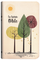 Bible Segond 1910 - compacte, arbre et soleil, souple similicuir, couverture illustrée, tranches or