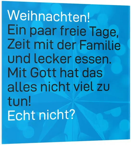#WEIHNACHTEN - Ein evangelistisches Verteilheft #WEIHNACHTEN - Ein evangelistisches Verteilheft