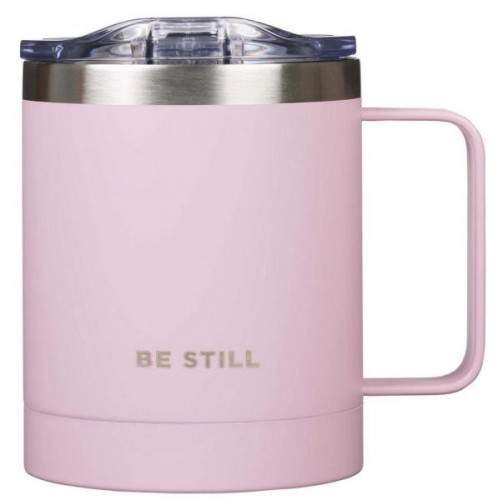 Mug "Be Still" Rose pâle - en acier inoxydable