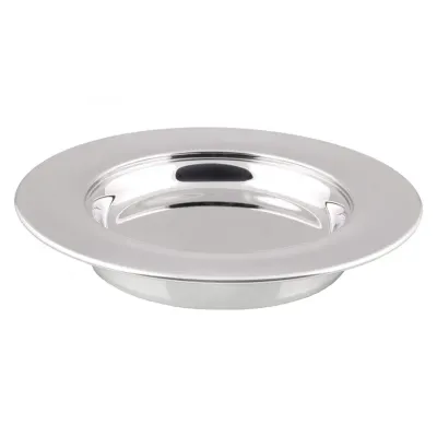 Assiette à pain acier inoxydable finition miroir - [article de Sainte-Cène]