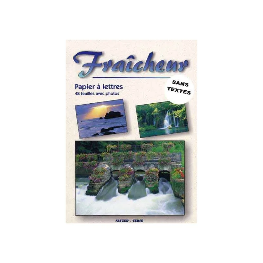 PAPIER A LETTRE A FRAICHEUR SANS TEXTE