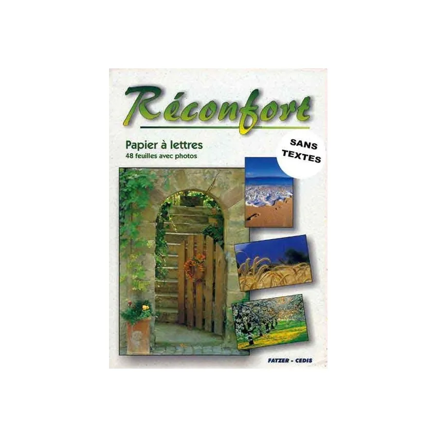 PAPIER A LETTRE RECONFORT SANS TEXTE
