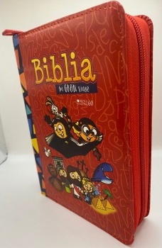 Spanisch, Bibel Reina Valera 1960 für Kinder, Kunstleder, rot, illustrierter Einband,...