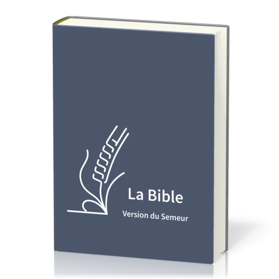 Bible Semeur 2015, gros caractères - couverture semi-souple, textile bleu