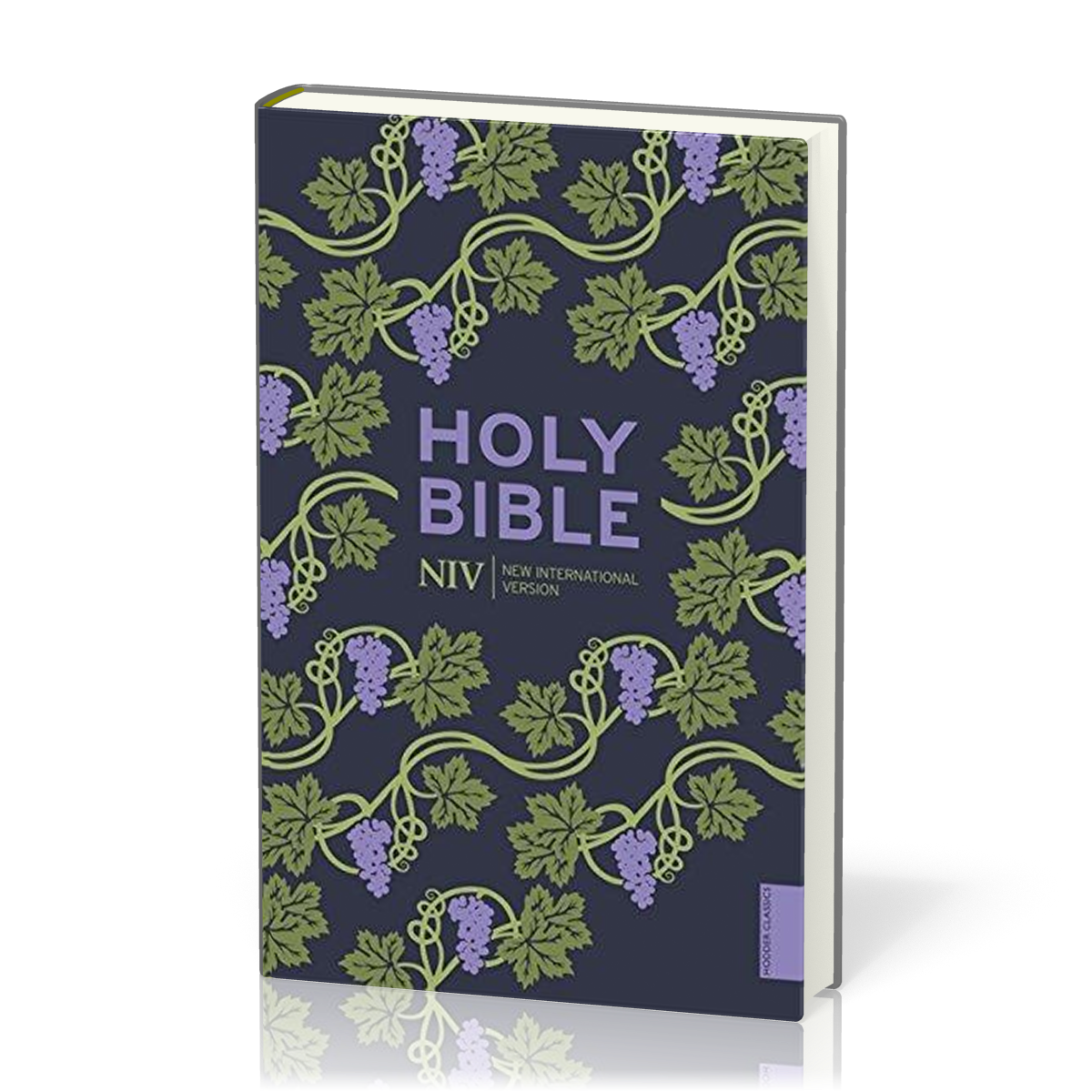 Anglais, Bible NIV - pocket,cartonné, violet couv. Vigne