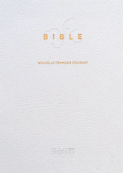 Bible Nouvelle Français Courant, blanche, tranche or - sans deutérocanoniques