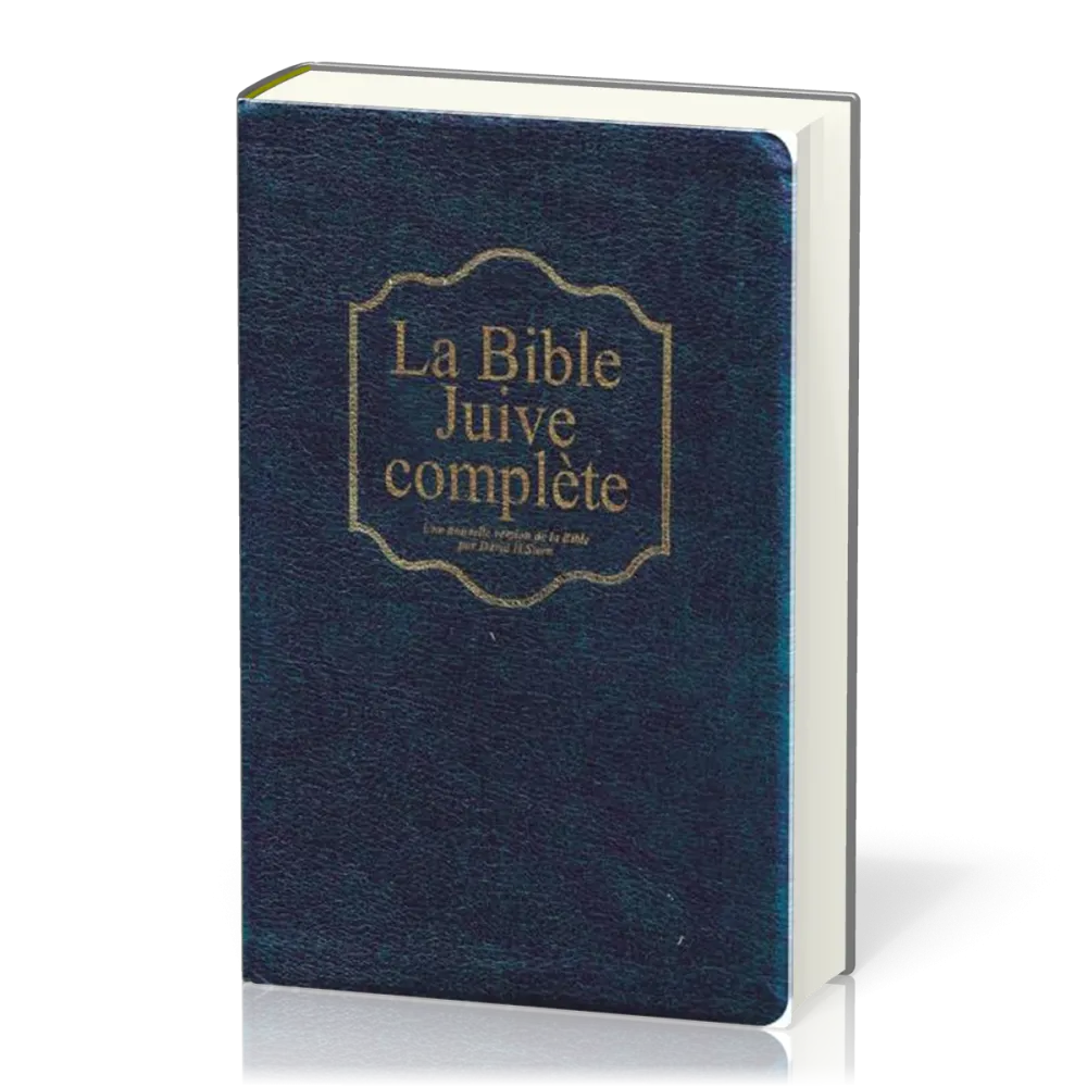 Bible Juive complète - couverture souple bleue marine, fibrocuir, tranche or et onglets
