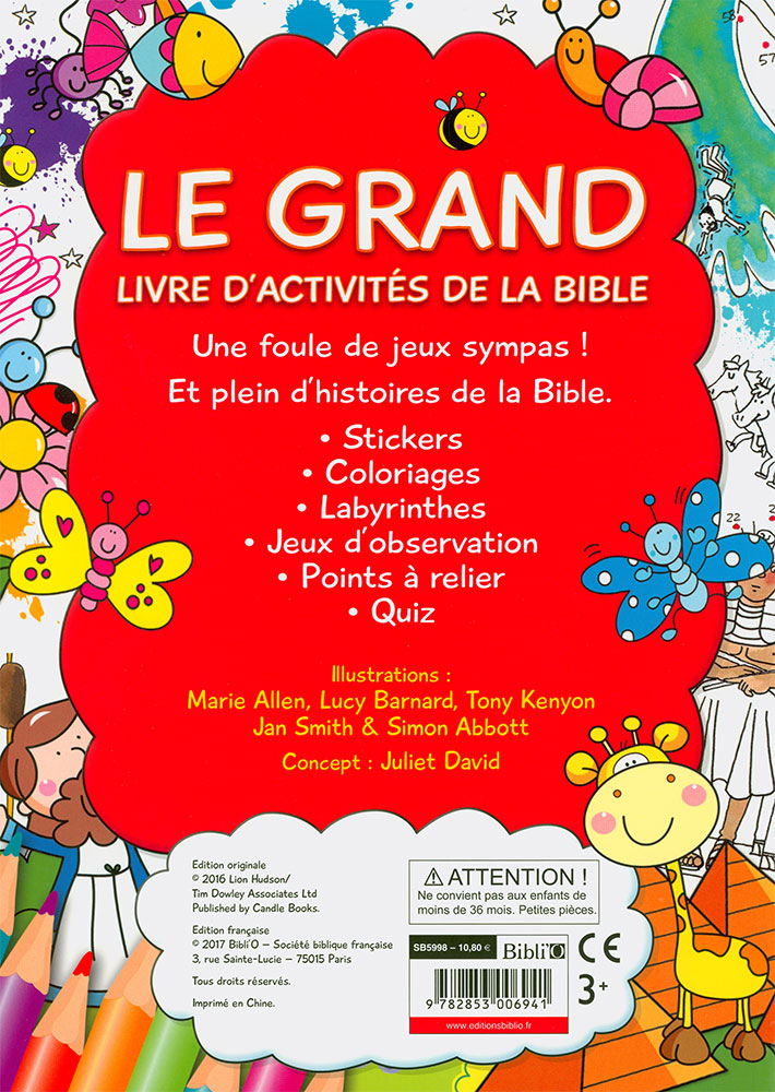 Grand Livre d'activités de la Bible (Le)