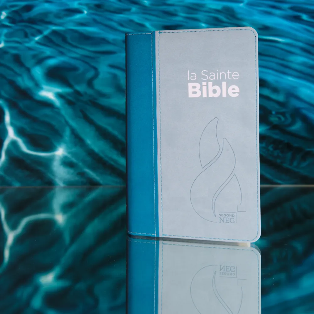 Segond NEG Bibel kompakt, französisch - Softcover, Vivella Duo Lagunenblau und Himmelblau
