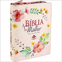 Portugais, Bible d'étude pour femmes, Almeida revista e corrigida - Couverture souple, zipper,...