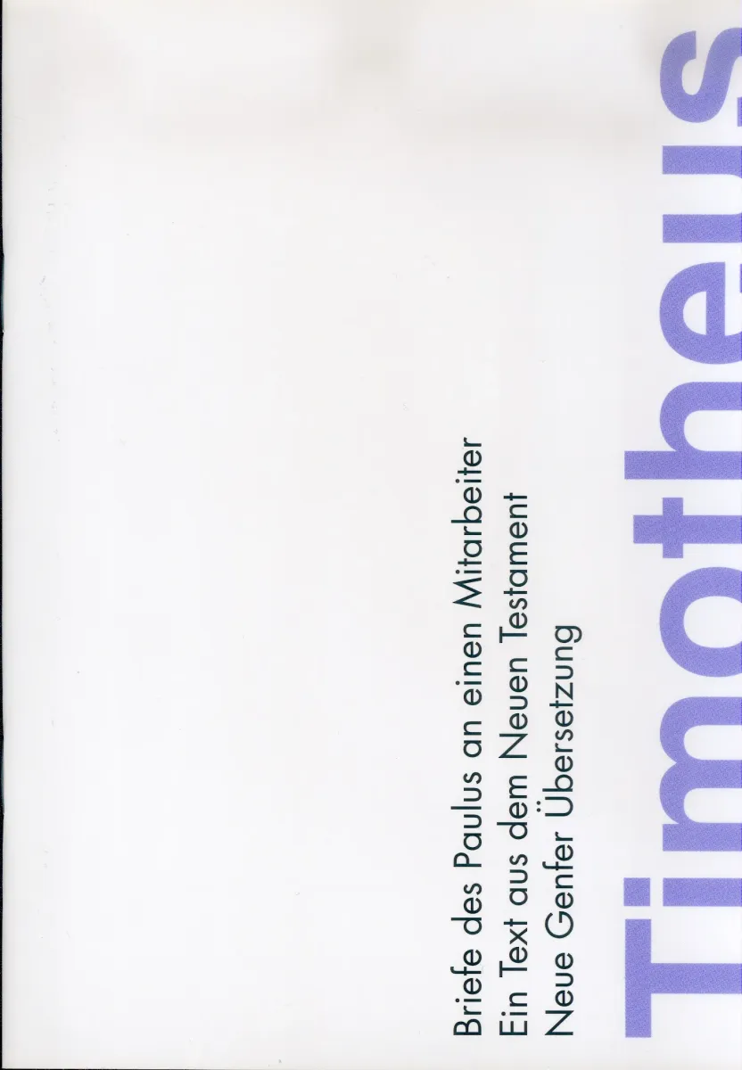 NGÜ Timotheusbriefe