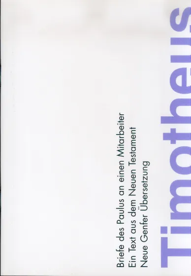 NGÜ Timotheusbriefe