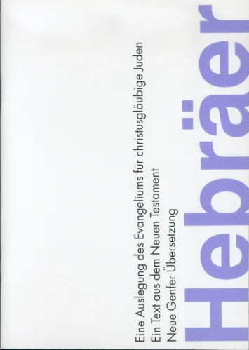 Allemand, NGÜ - épître aux Hébreux