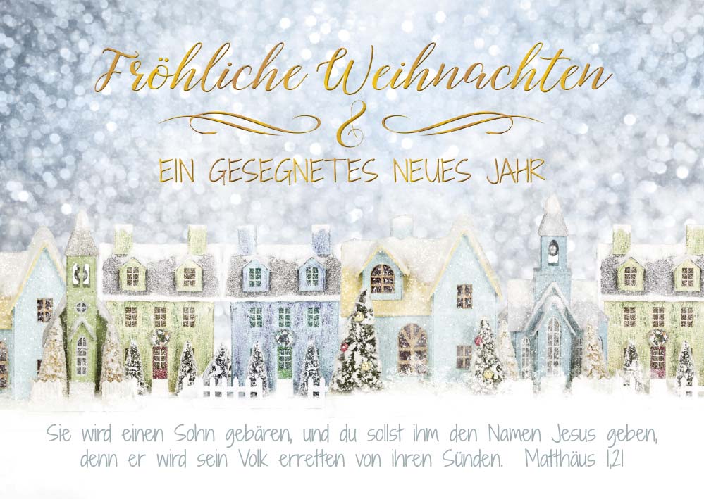 Postkarte Weihnachten Und sie wird einen Sohn gebären