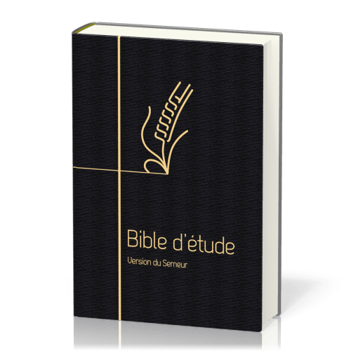 Bible d'étude Semeur 2015 - couverture souple noire, tranche dorée