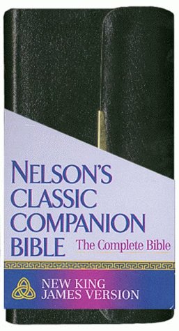 Englisch, Bibel New King James Version, Classic Companion 24SB, Fibroleder, Dunkelblau,...