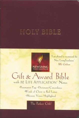 Englisch, Bibel New Living Translation, Gift & Award, gebunden, Kunstleder, bordeaux, Weissschnitt