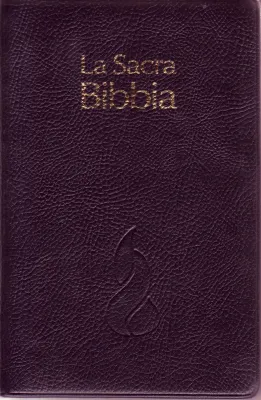 ITALIENISCH, BIBEL NOUVA RIVEDUTA, FLEXIBLER EINBAND, GOLDSCHNITT, SCHWARZ.