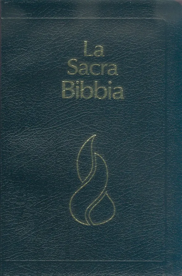 Italienisch, Bibel Nueva Riveduta, Fibroleder, Goldschnitt, Schwarz
