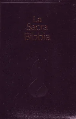 Italienisch, Bibel Nouva Riveduta, Fibroleder, Goldschnitt, Griffregister, Schwarz