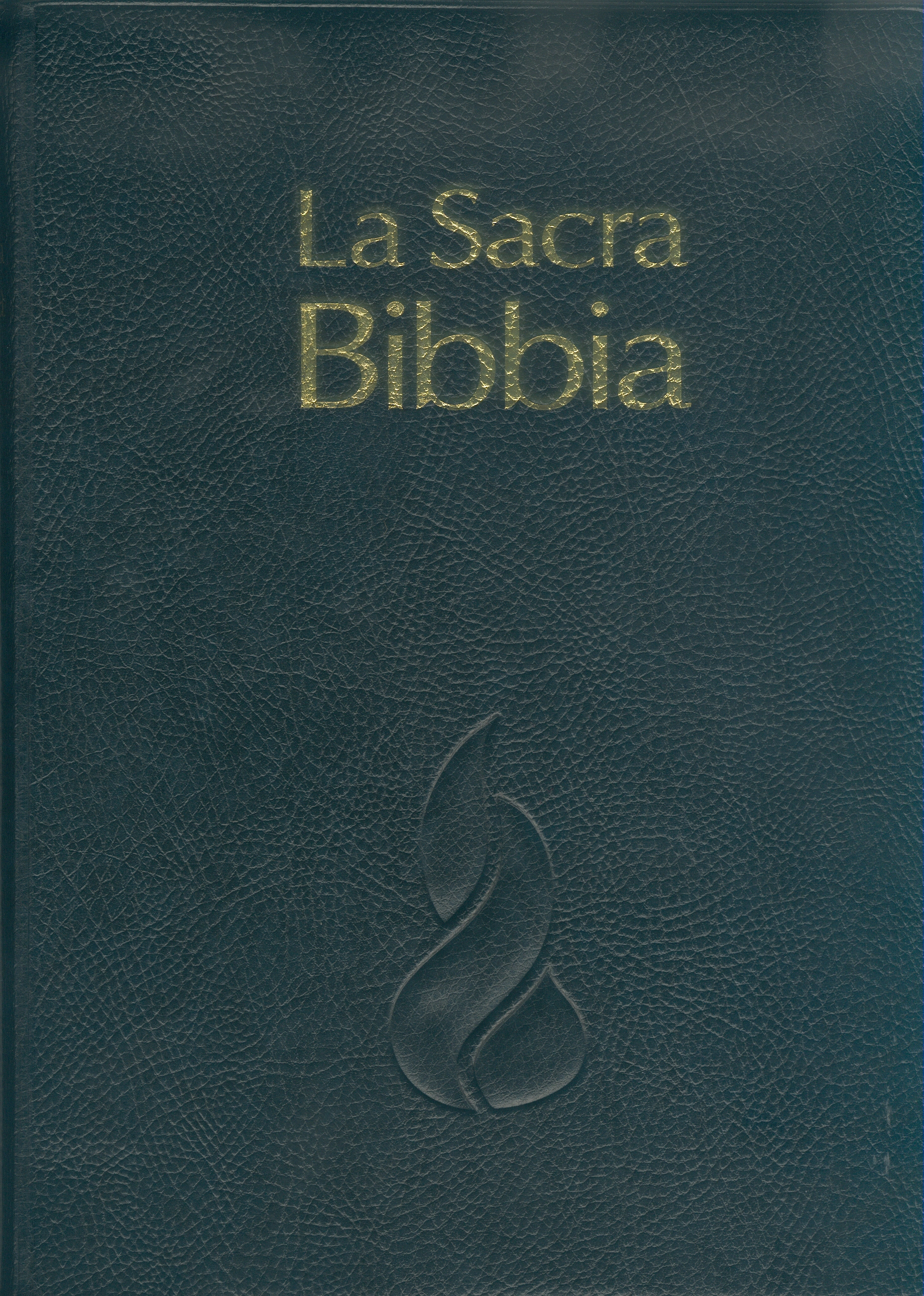 Italien, Bible d'étude NR à parallèles - souple, noire, pvc, coins arrondis