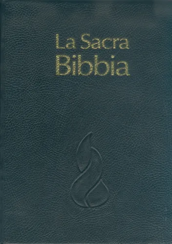 ITALIEN, BIBLE NR, ETUDE A PARALLELES, PVC, NOIR, ONGLETS, TR. OR, COINS - ARRONDIS,