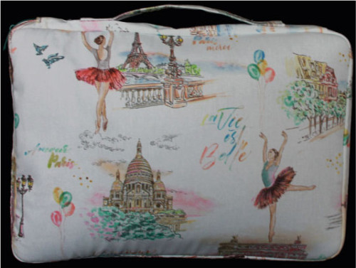 Organiseur tissu imprimé, Psaume 18.28 à l’intérieur