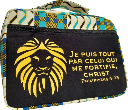Sacoche Bible, Taille L, "Je puis tout…" Philippiens 4.13