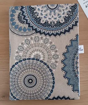 Agenda Planner "Elle croit" [Rosace bleue] - couverture en tissu