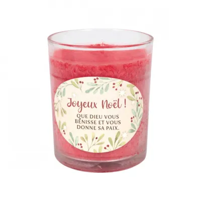 Bougie de Noël - Parfum Vanille Cerise